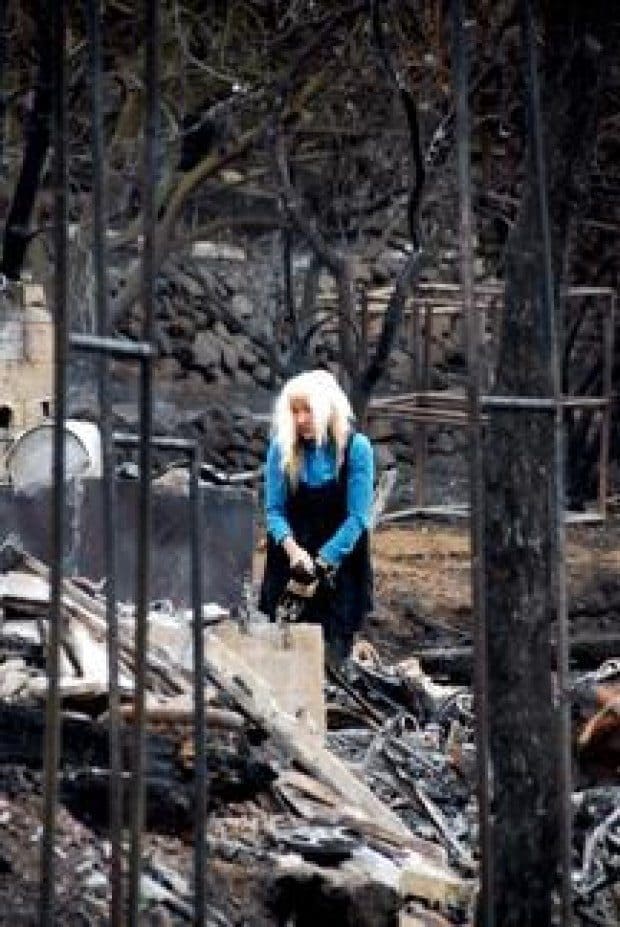 Fire survivors take stock of losses
