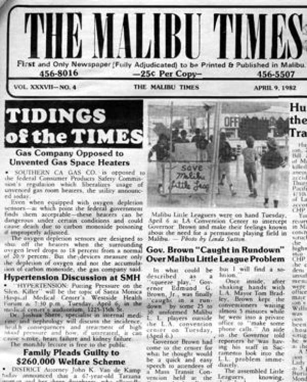 Malibu Little League's history featured enviro battle for land