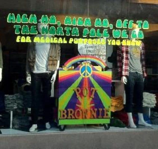 Lumber Yard store refuses to remove pot display