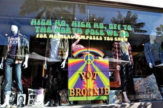 Lumber Yard store refuses to remove pot display
