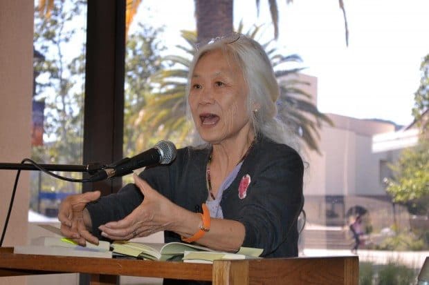 Maxine Hong Kingston speaks at lecture series