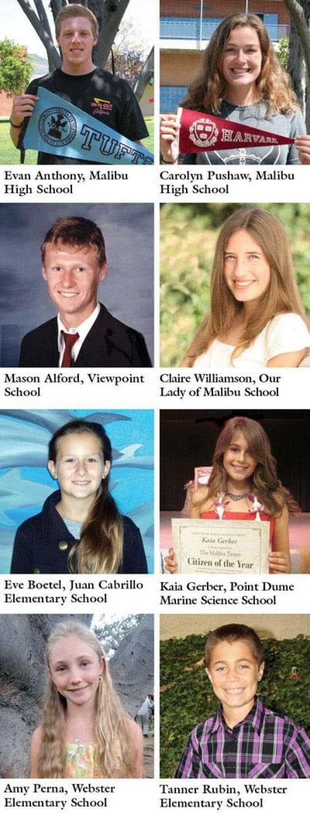 The Malibu Times 2012 Citizenship Award Winners