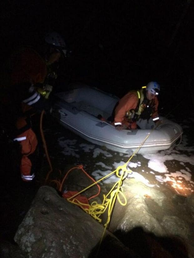 Updated: Rescuers Brave Heavy Storm to Save Stranded Hikers