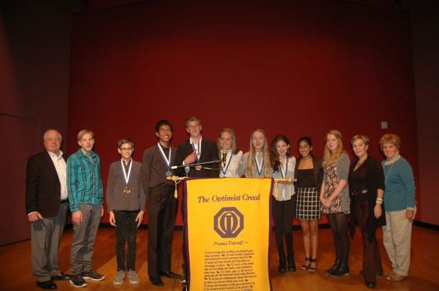 Optimist Club Hosts Oratorical Contest