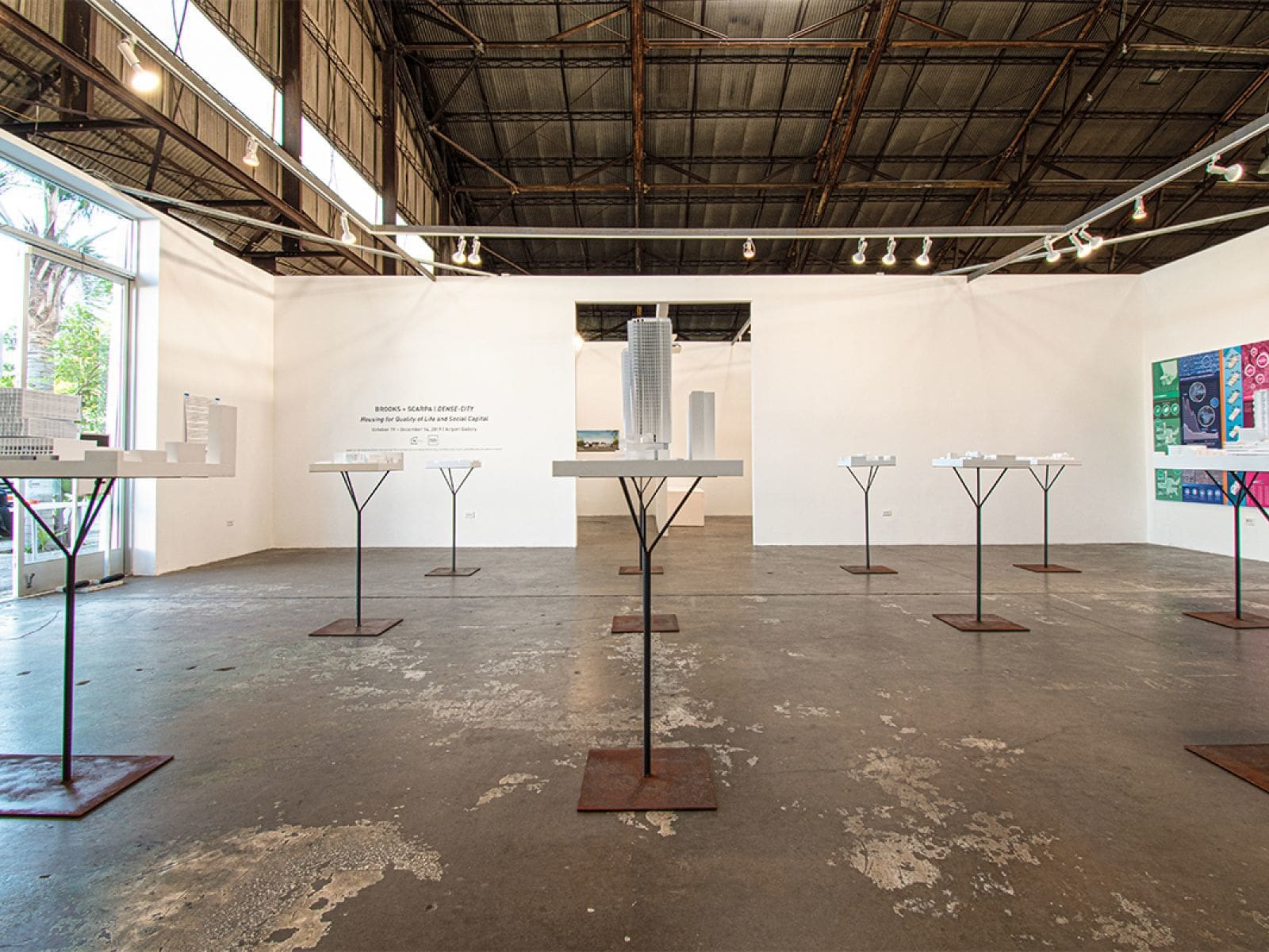 Installation view, DENSE-CITY: Housing for Quality of Life and Social Capital at 18th Street Arts Center
