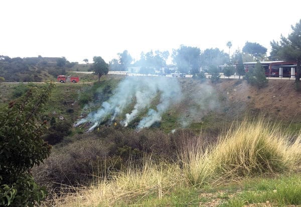 LA County Fire Department Controlled Burn Not Part of Prescribed Burn Program