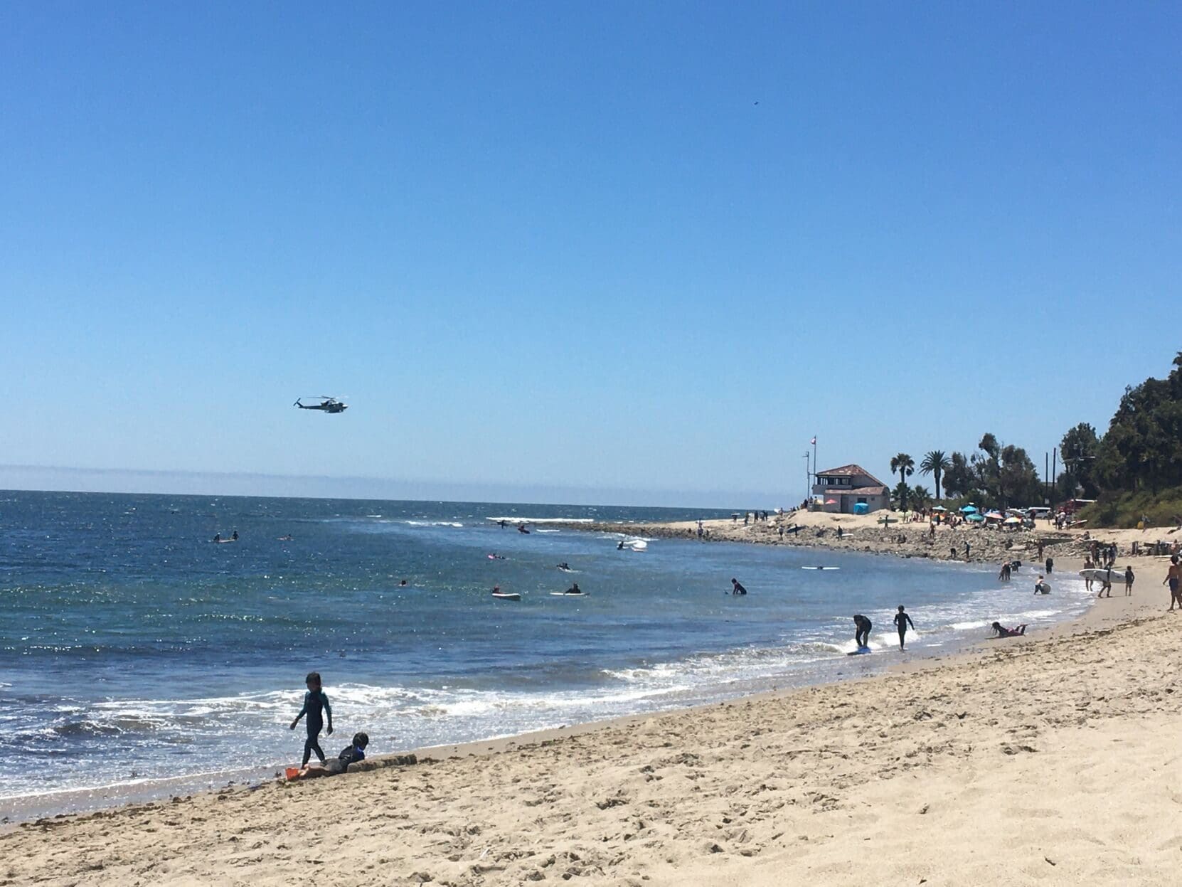 Helicopter at Topanga Beach