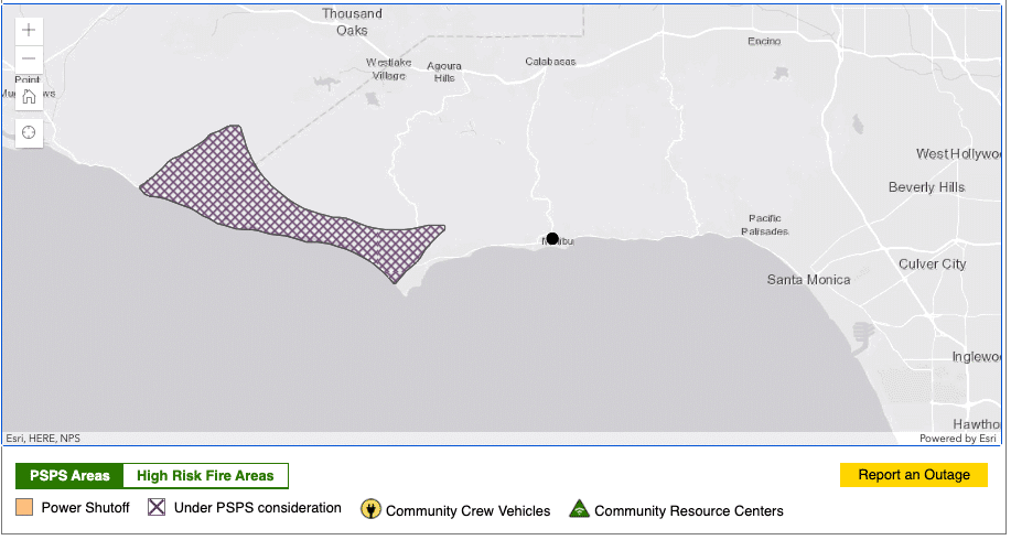 SCE Considering Cutting Power to Western Malibu