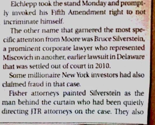 Federal Perjury on Bruce Silverstein