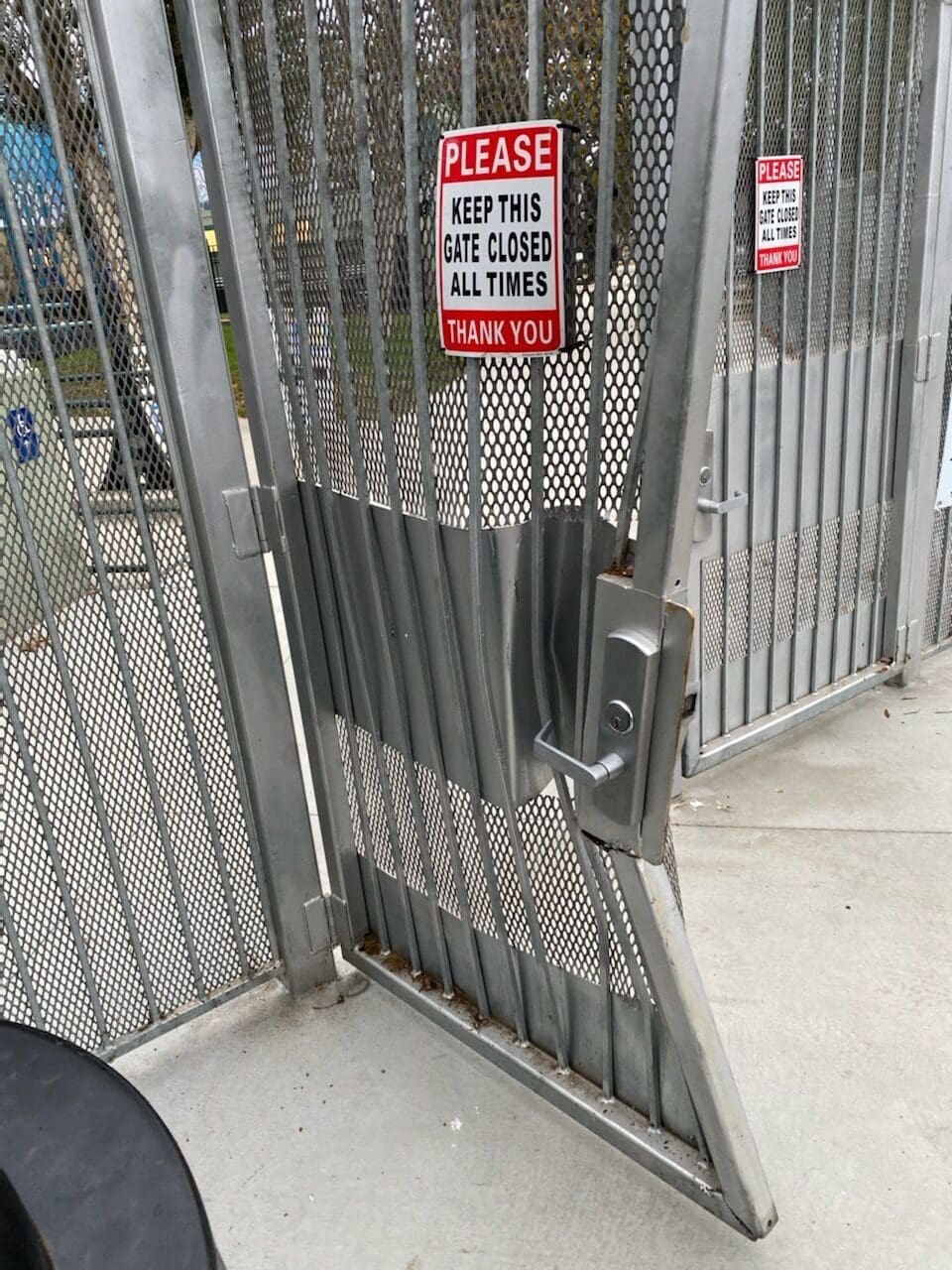 Car Crash Renders Malibu Elementary Gate Unusable