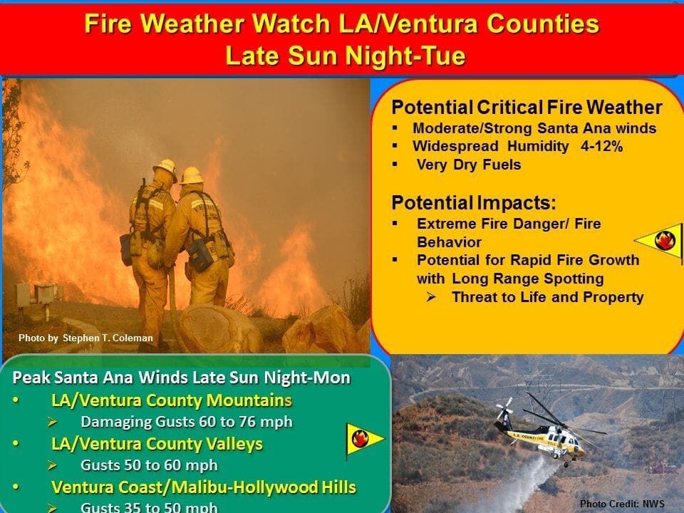 Updated: National Weather Service Issues Fire Weather Warning