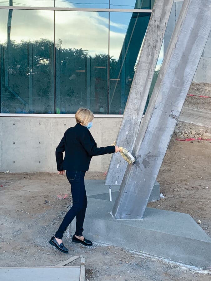 Champagne Toast for a School Building 14 Years in the Making