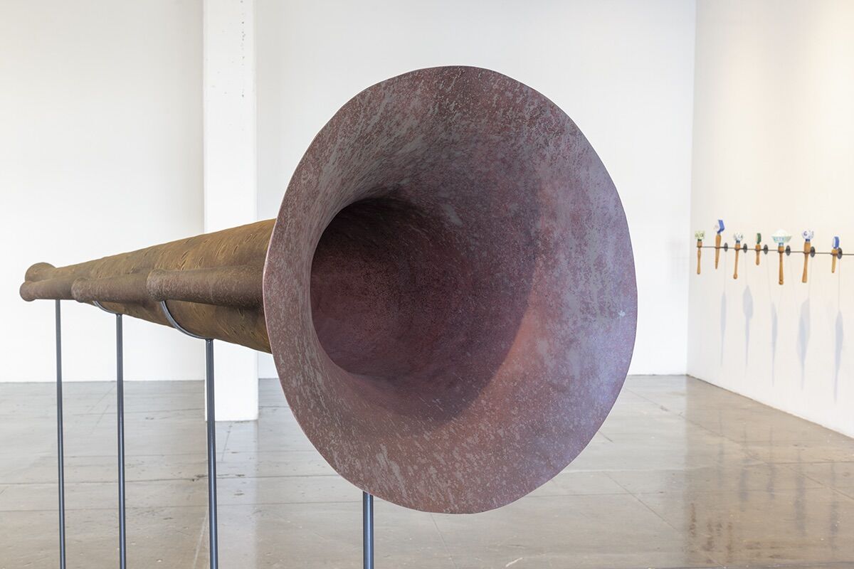 Elana Mann, Our work is never done (unfinished business) (detail), 2020. Fiberglass, resin, enamel, and paint