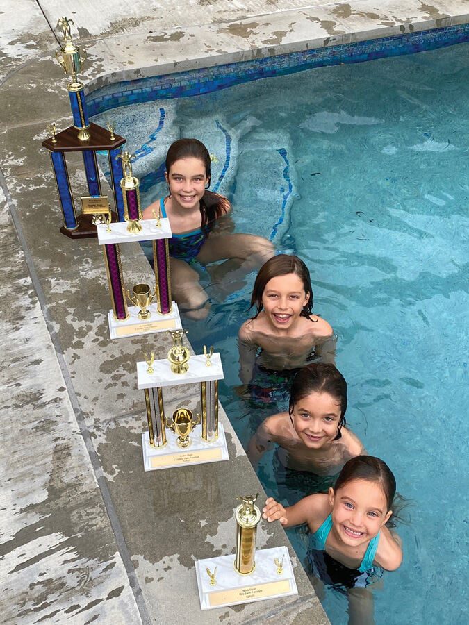 Young Malibuites Take To the Pool