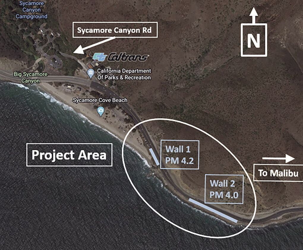 Work Begins on $51 Million PCH Retaining Walls
