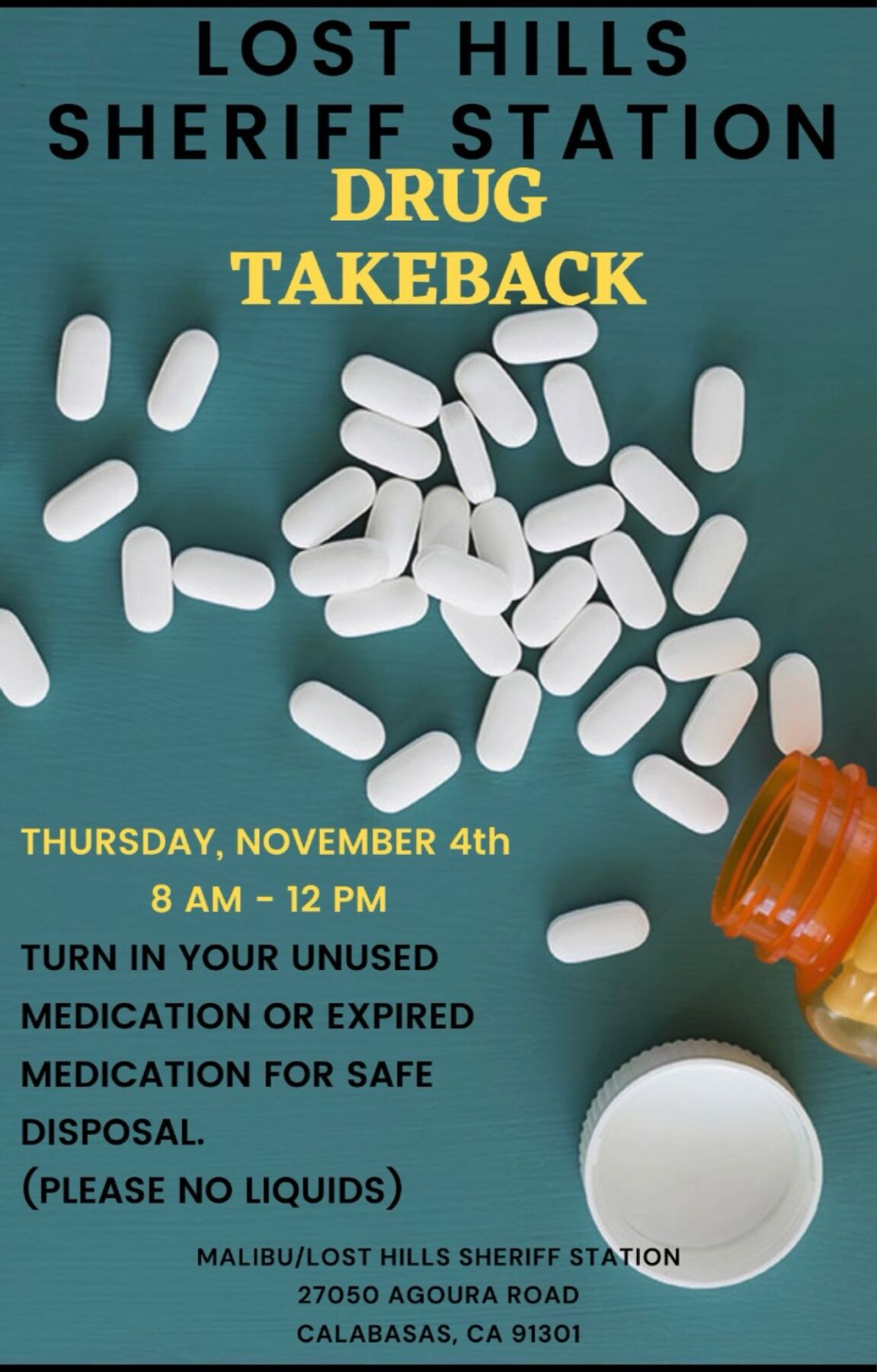 Lost Hills Station to Host Medicine Takeback