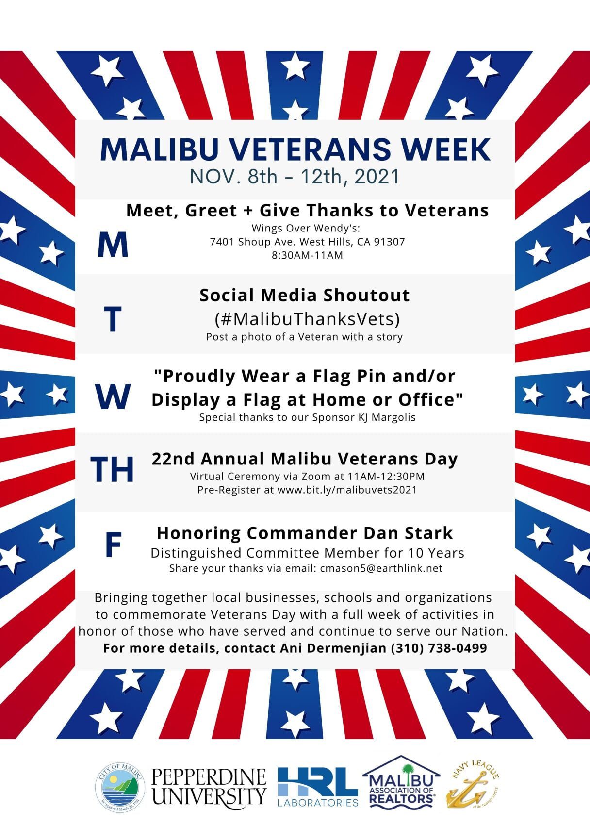 Nov. 8-12 Is Malibu Veterans Week