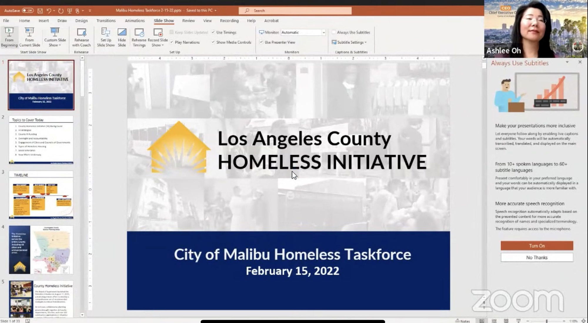 Homeless Task Force informed on shelter programs from city officials