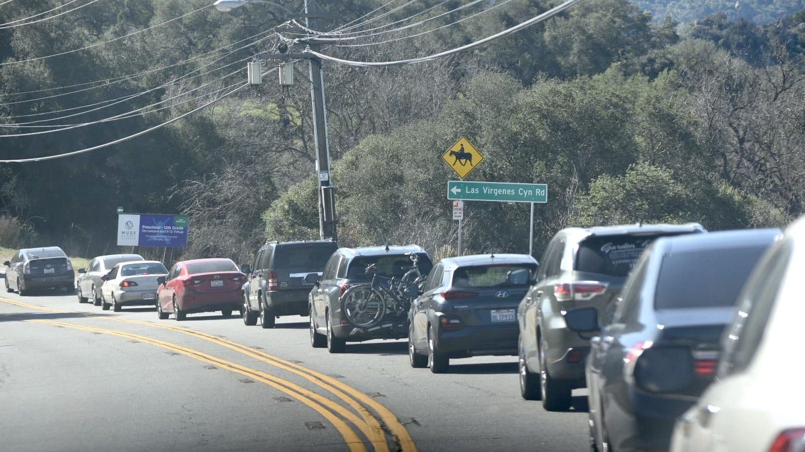 Tree Trimming Causes Heavy Traffic on Las Virgenes Canyon Rd.