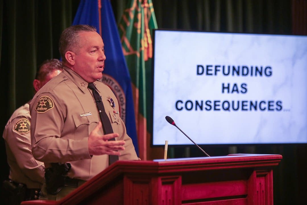 LA County Sheriff's holds public safety press conference
