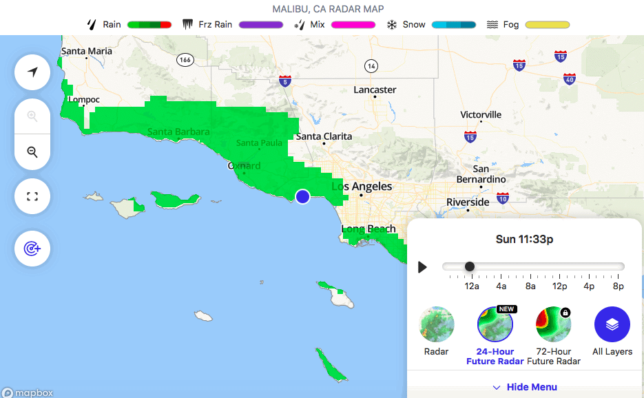 Rain on the way