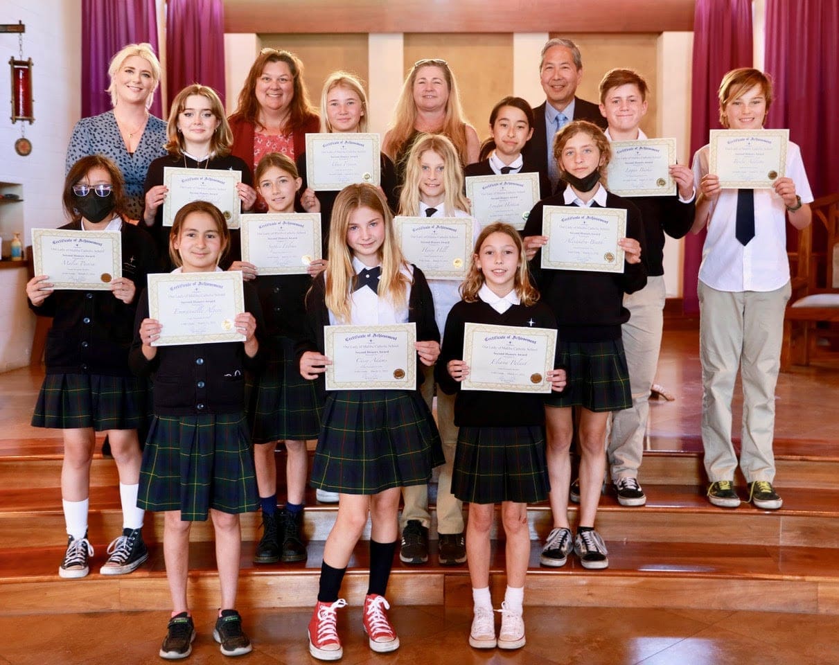 Our Lady of Malibu celebrates spelling bee champs