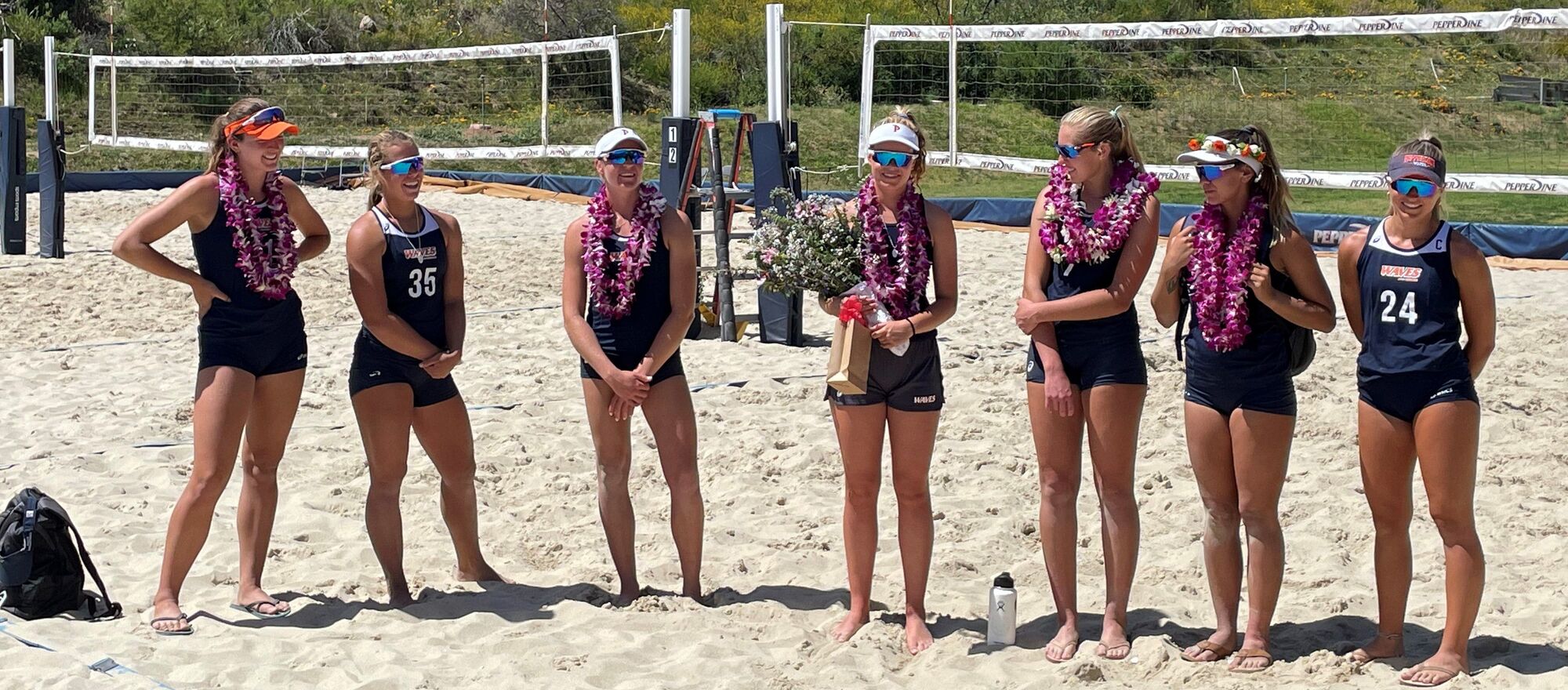 Waves Beach Volleyball Celebrates Senior Day with Victory