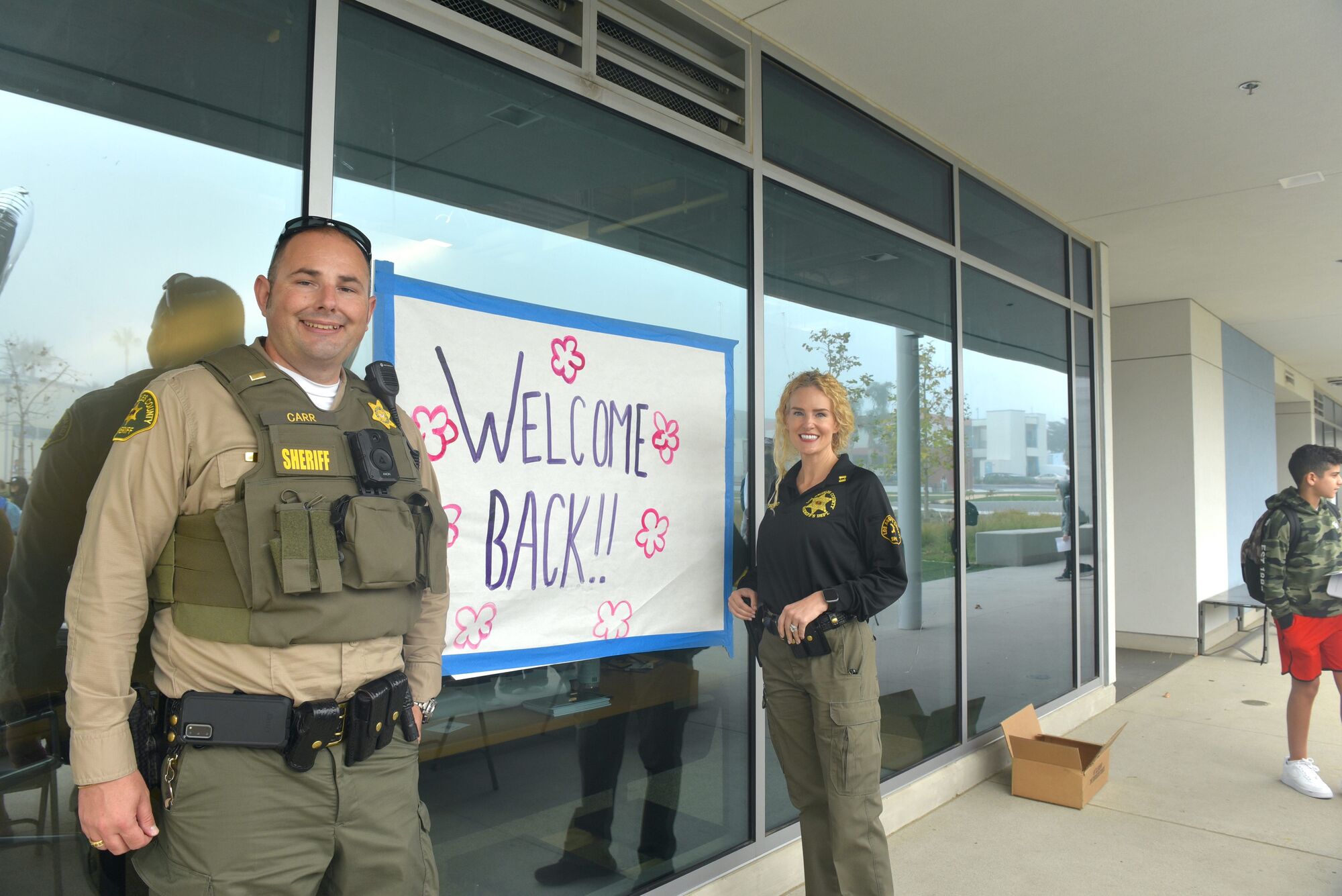 Malibu students received a safe, welcome back to campus
