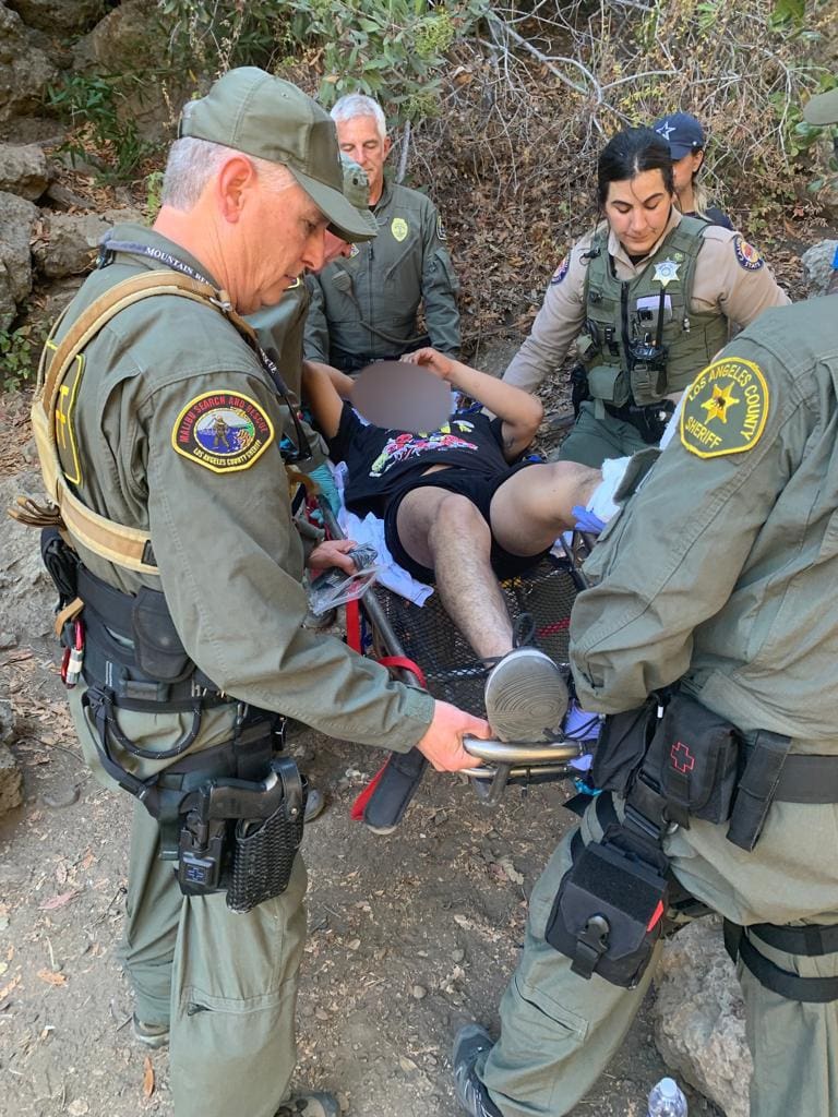 Injured hiker rescued Sat, Aug. 6