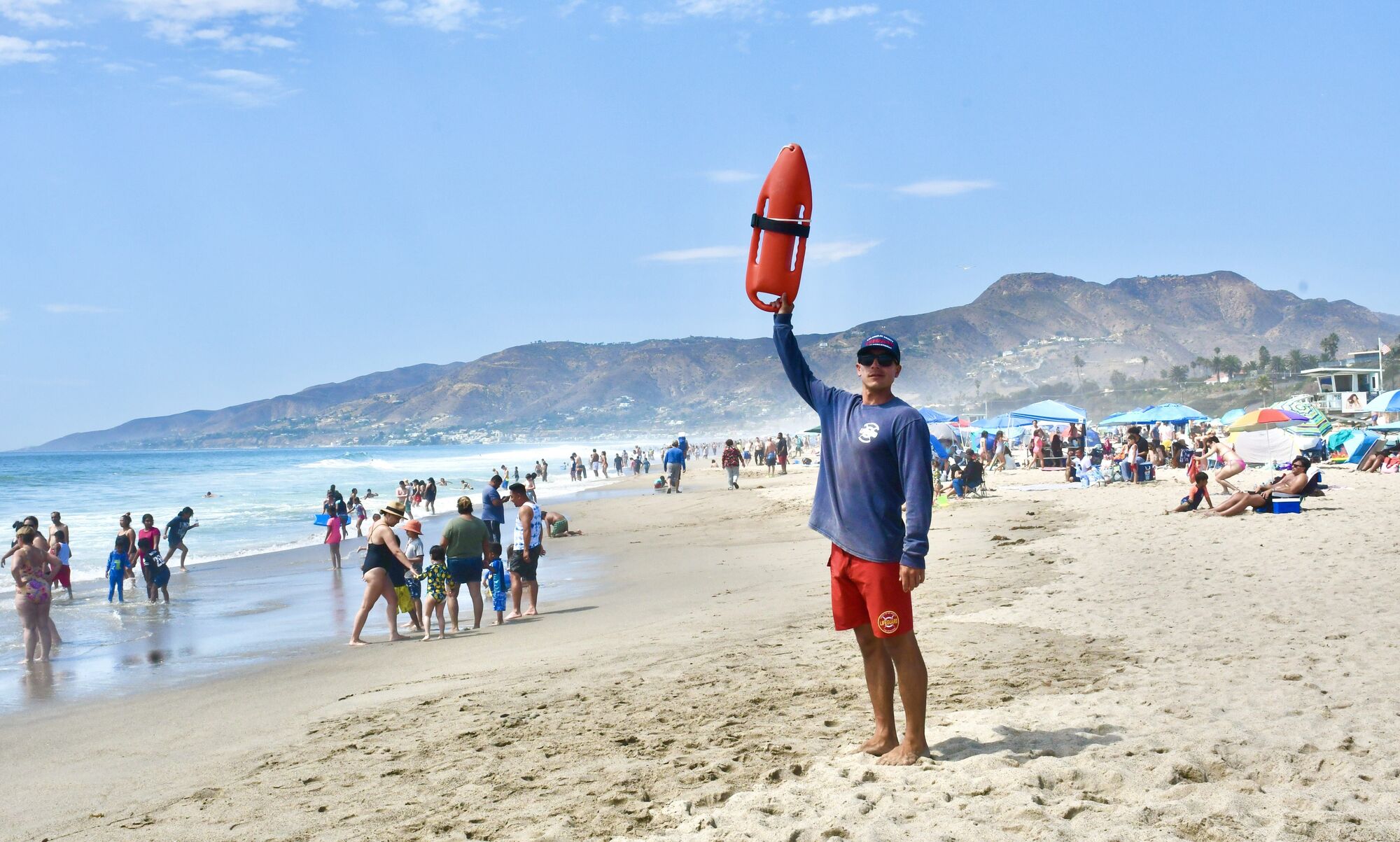 Record-setting crowds flock to Malibu to beat the heat