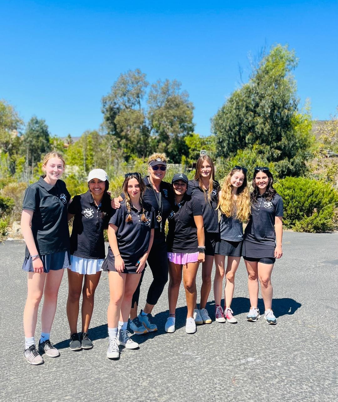 Malibu High School girls golf team putting and driving for the first time ever