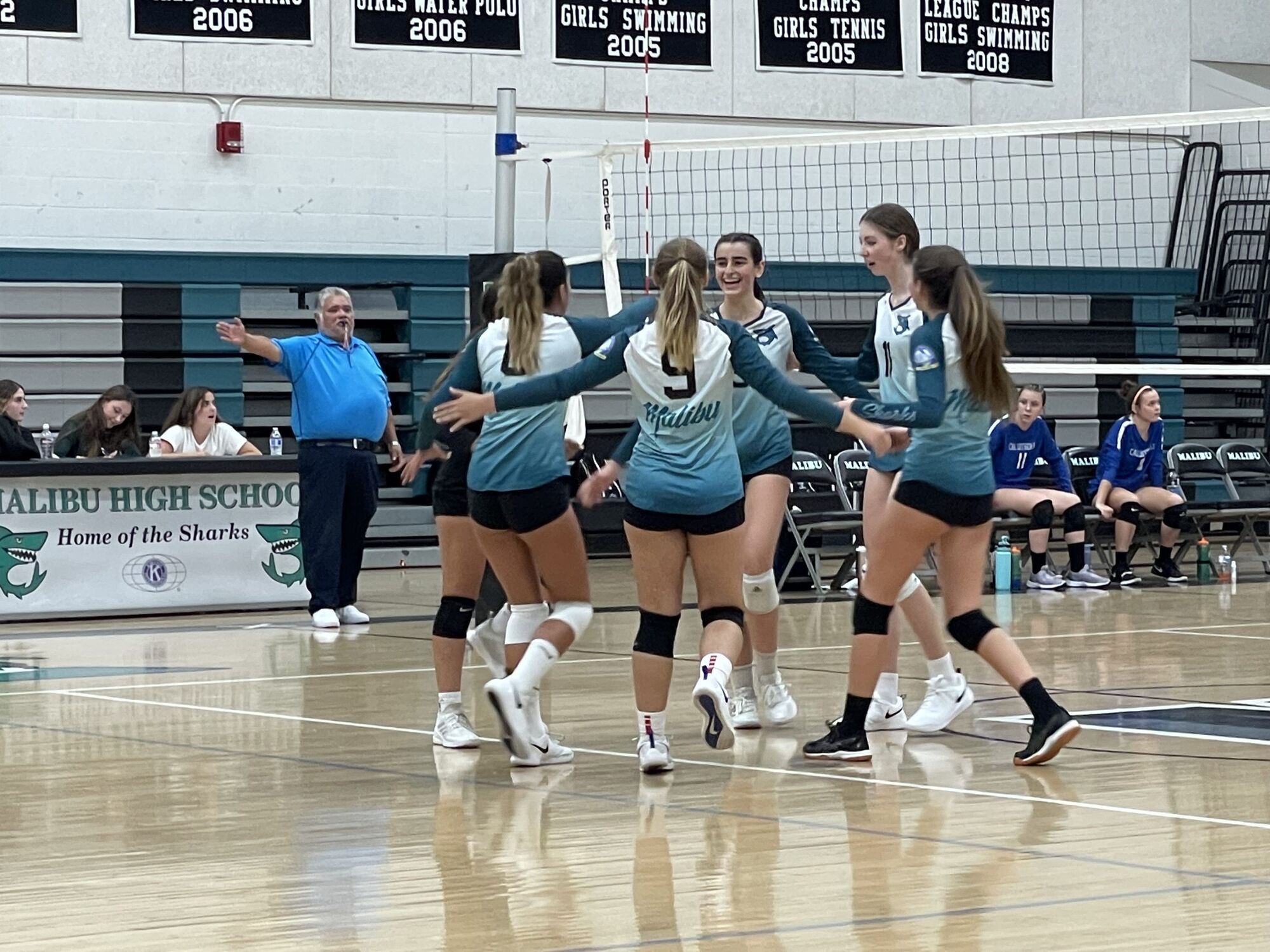 Sharks girls volleyball team wins first-round