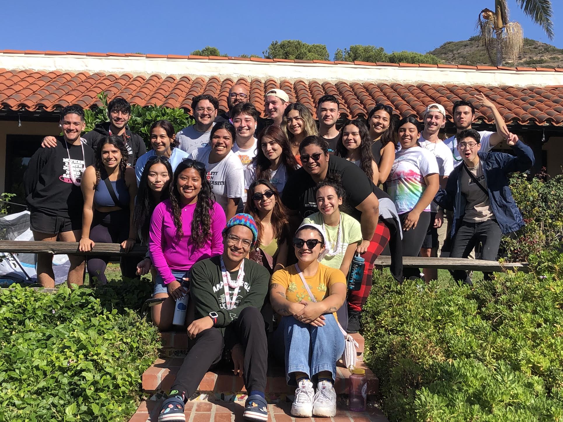 Volunteers for UCLA's student charity train in Malibu