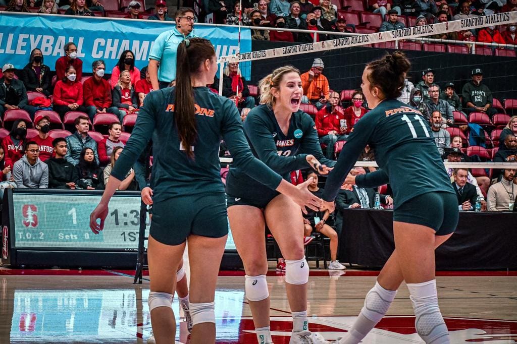 Waves women's volleyball closes season in the NCAA Tournament
