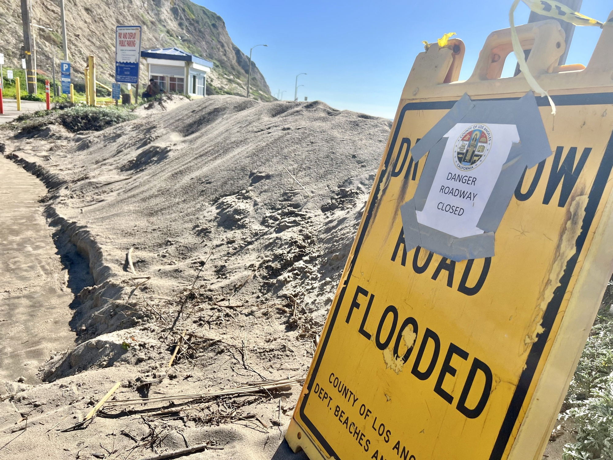 Point Dume Access Road Closed due to storm damage; beach remains open