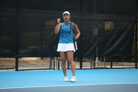 Ninth-ranked Waves women's tennis team defeats Oklahoma State