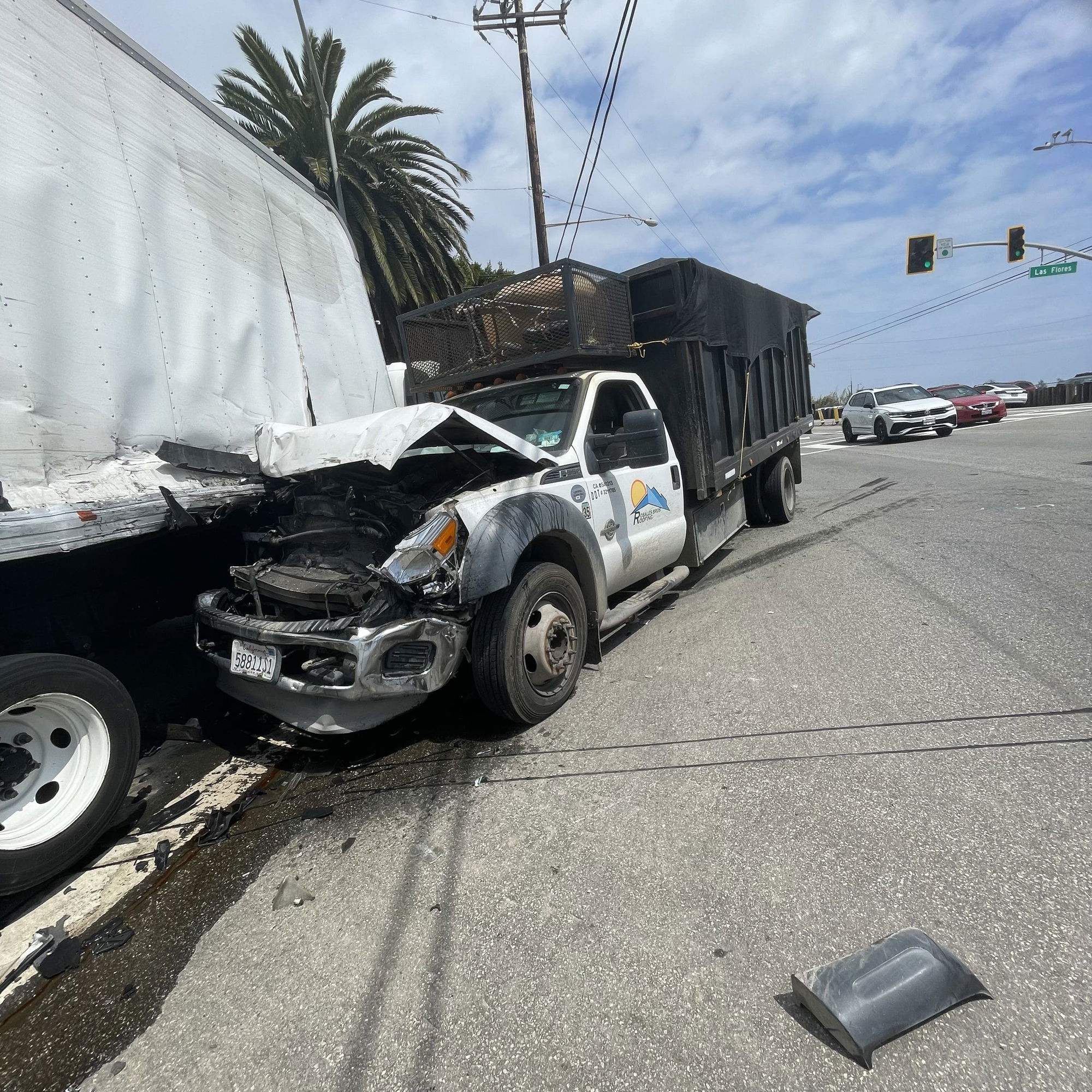 Traffic collision near Las Flores Canyon; all westbound lanes now open