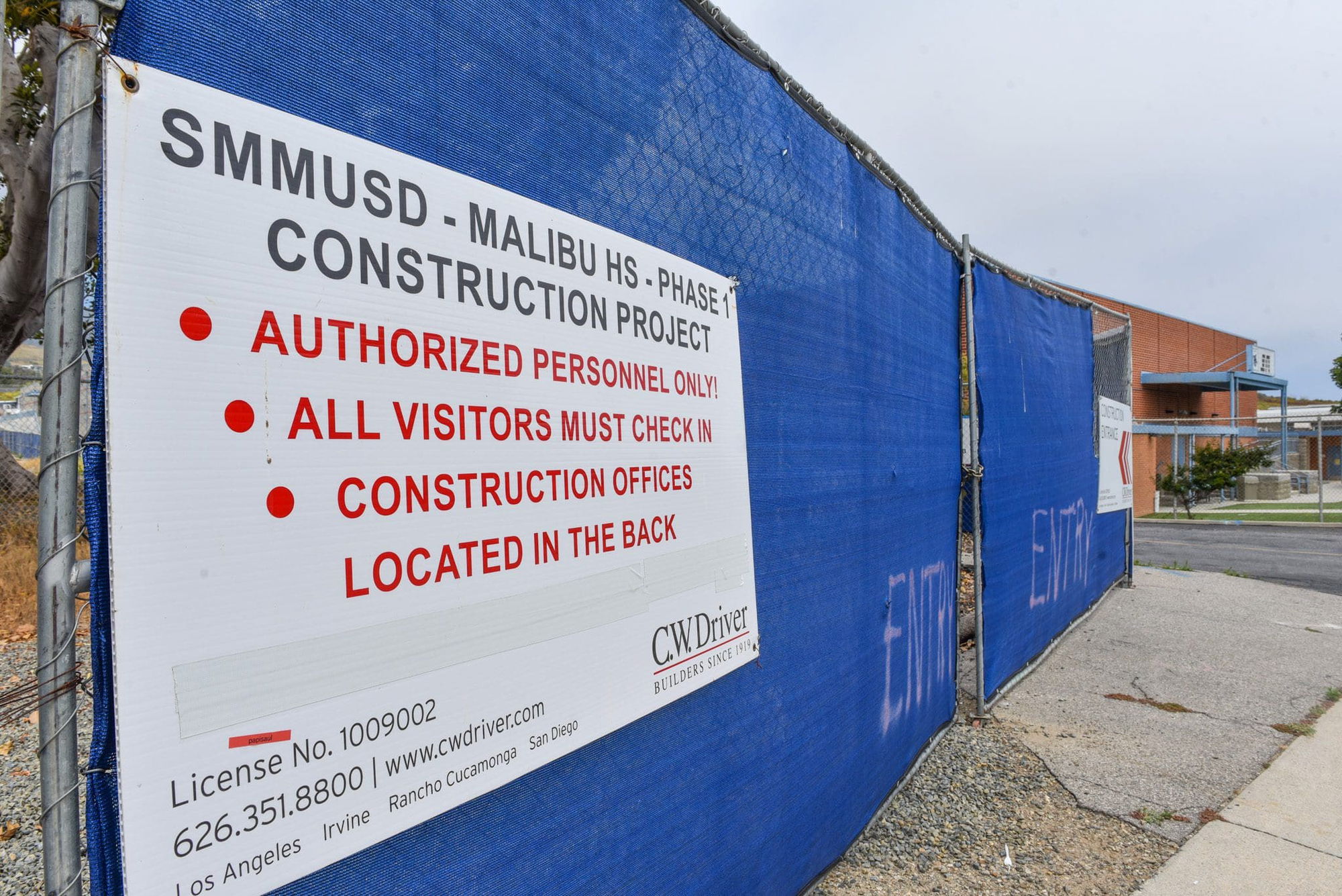 Construction clock ticks for new Malibu High School
