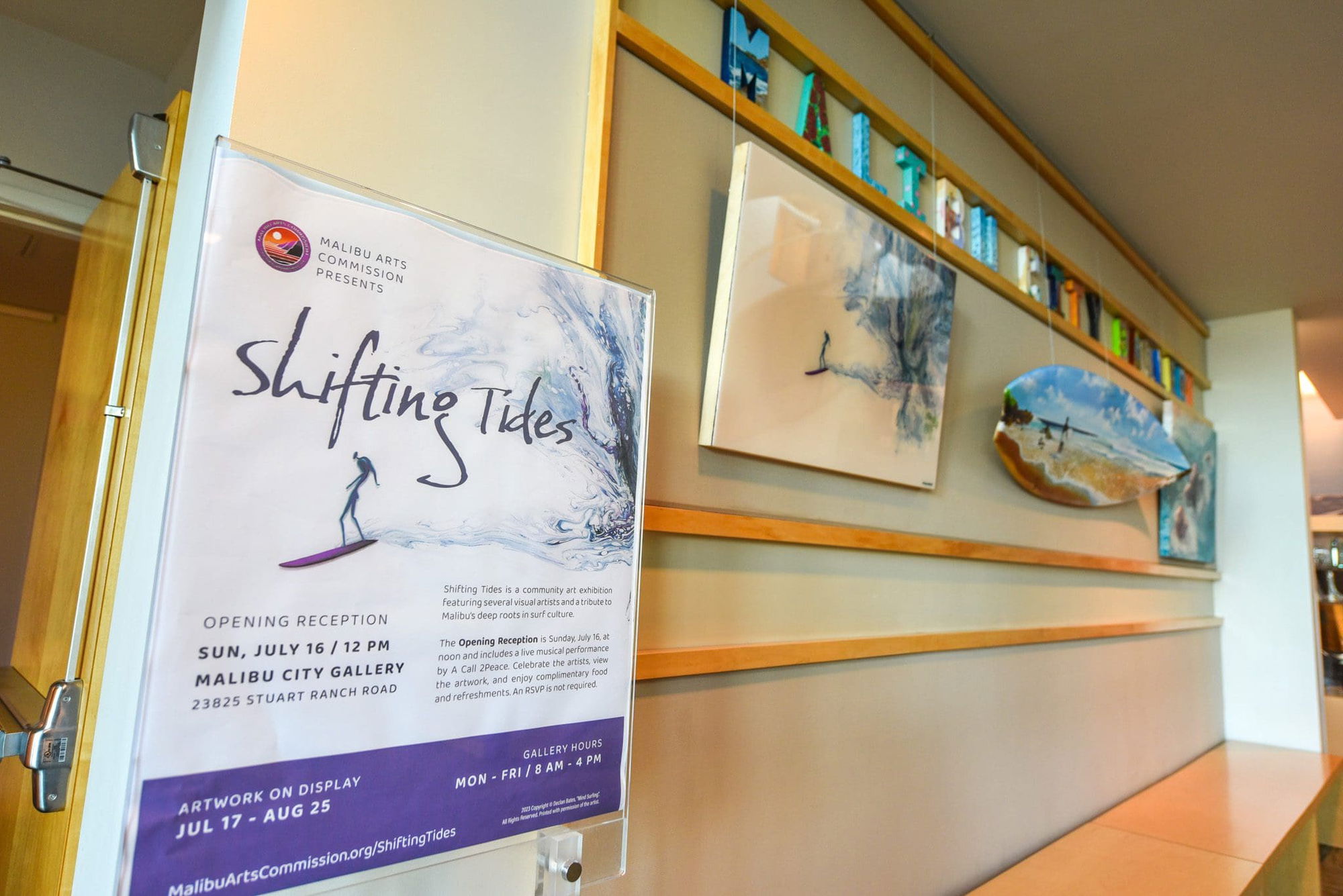 Opening reception to be held for new Malibu City Gallery exhibit "Shifting Tides" on July 16