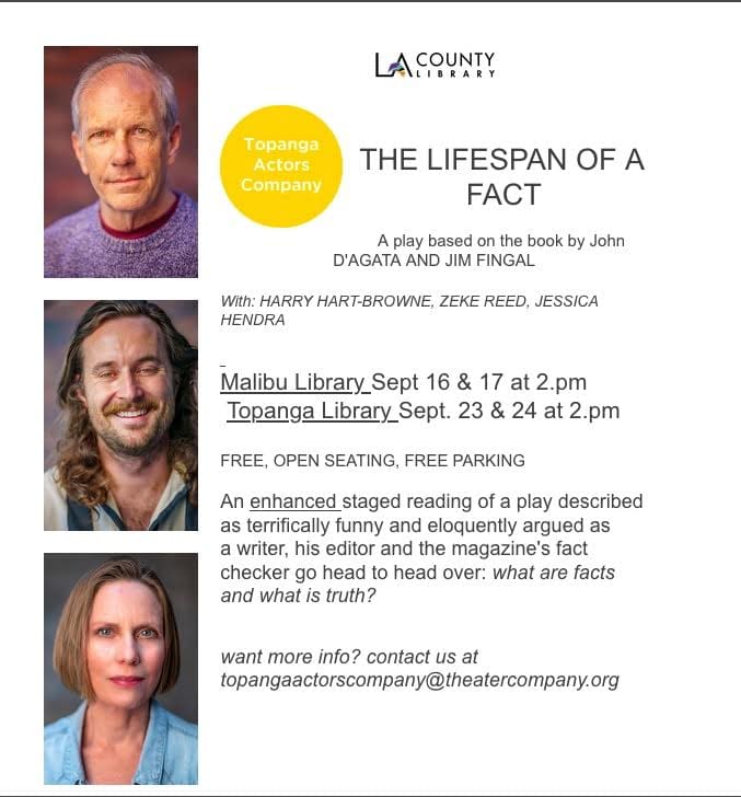 Topanga Actors Company at The Malibu Library