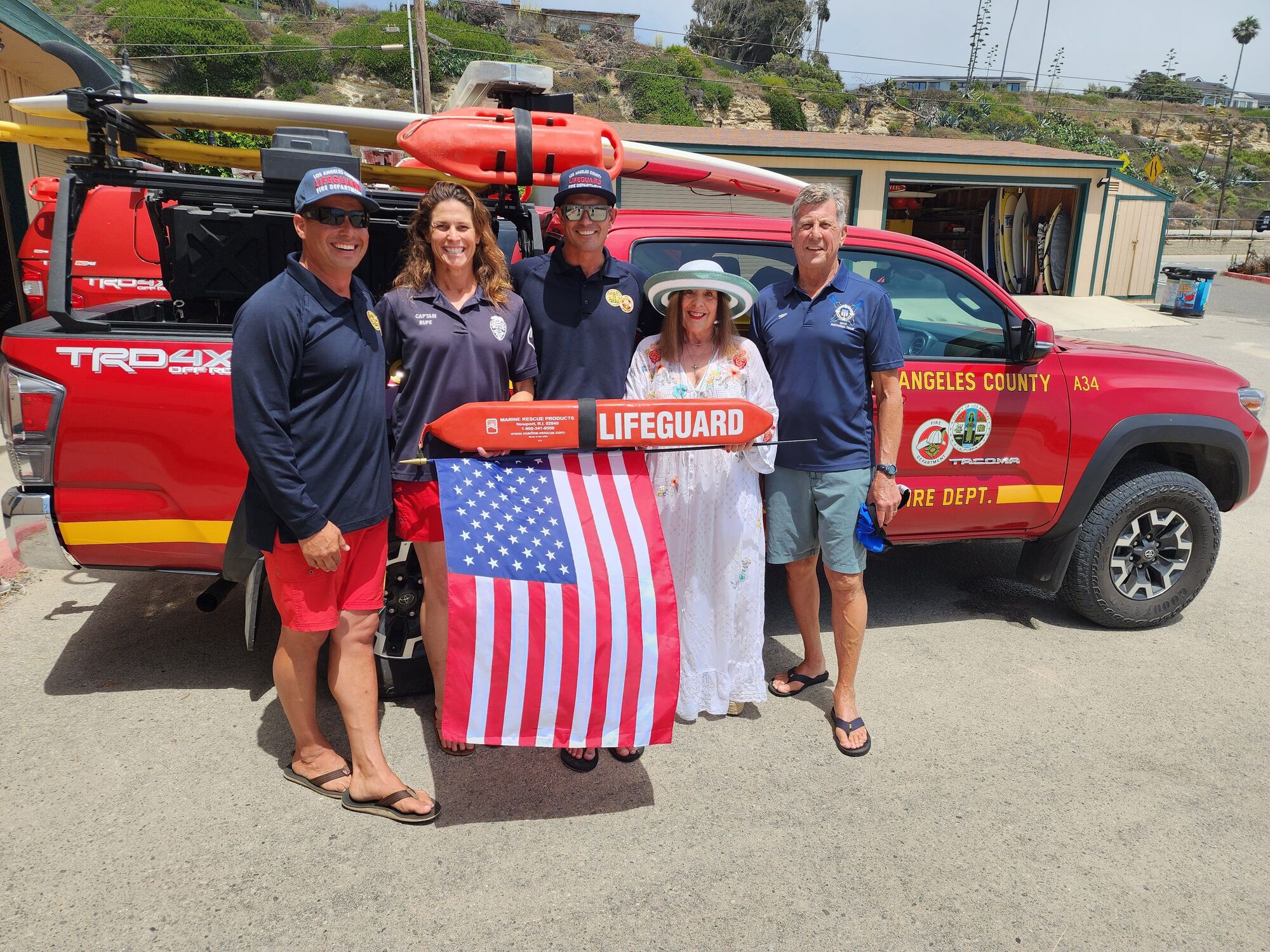 Foundation salutes LA County lifeguards at Zuma headquarters