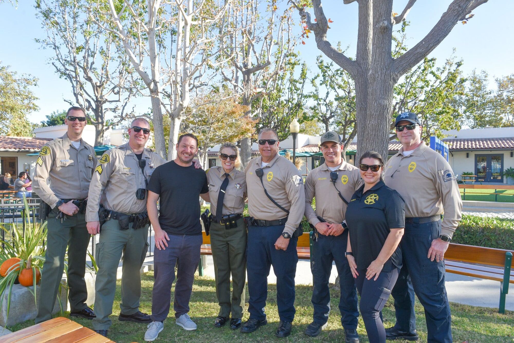 Malibu/Lost Hills Sheriff's Station holds Coffee with a Deputy at Malibu Country Mart