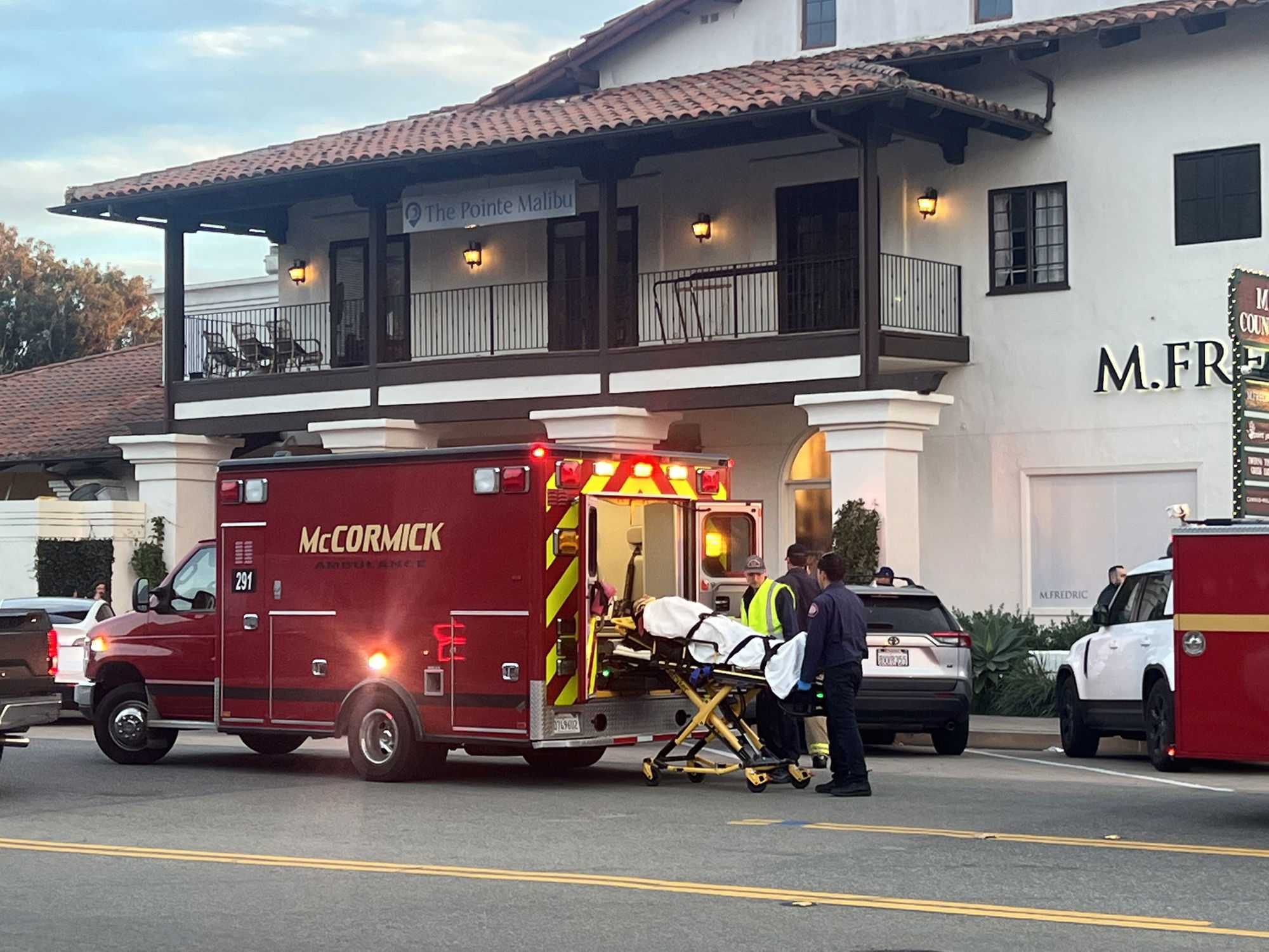 Vehicle collision on Civic Center Way; one person was treated for minor injuries