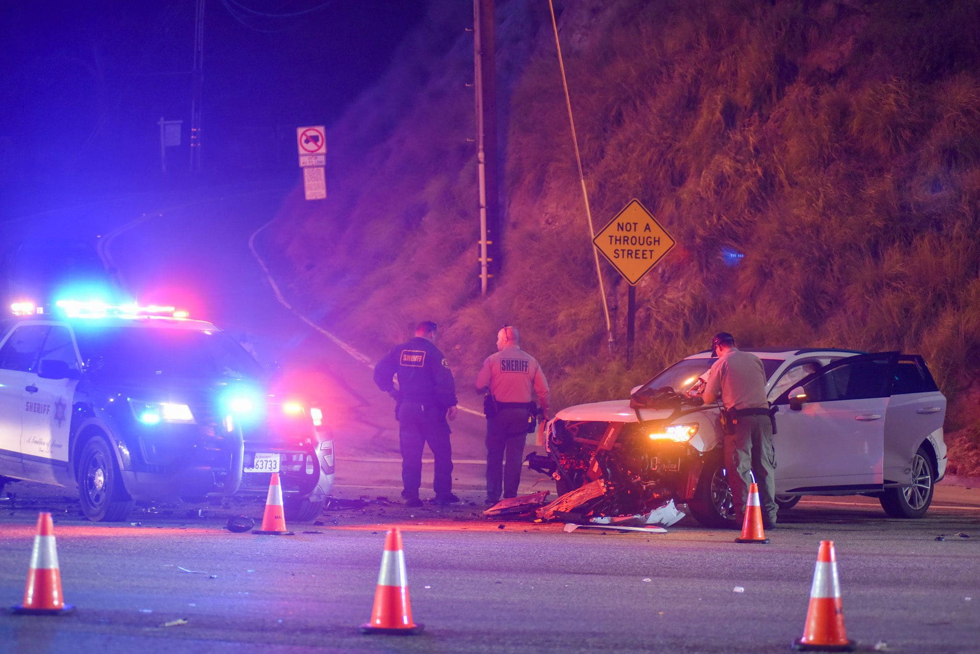 Malibu VOP and LASD Sheriff's respond to a series of accidents in Malibu last week
