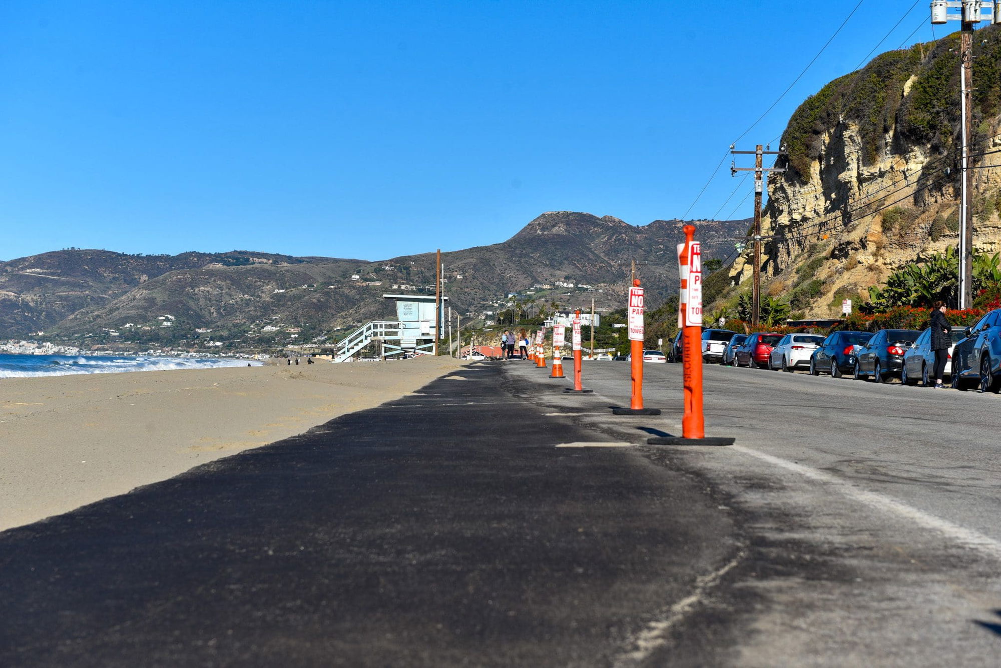 Shoulder repair project on Westward Beach Road near completion