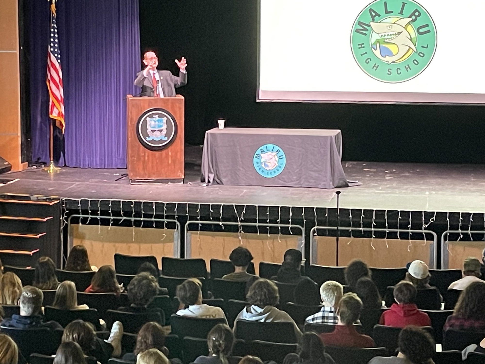 Malibu High School hosts a town hall with Congressman Brad Sherman