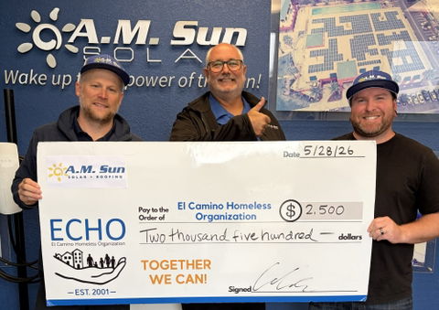A.M. Sun Solar + Roofing marks 25 years with fundraiser for ECHO