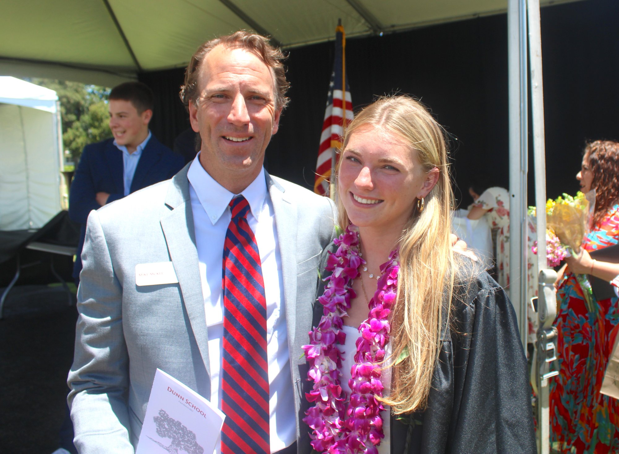 Dunn School Director of Admissions Mike McKee had the privilege of addressing his daughter Fallon during the school's 2026 graduation ceremony on Saturday, May 30. Photo by Mike Chaldu/SYVS