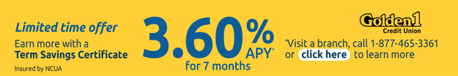 Golden 1 Term Savings Certificate