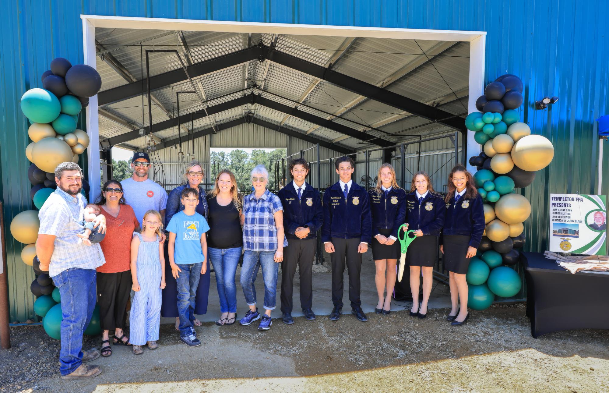 Templeton FFA dedicates new swine barn at high school farm